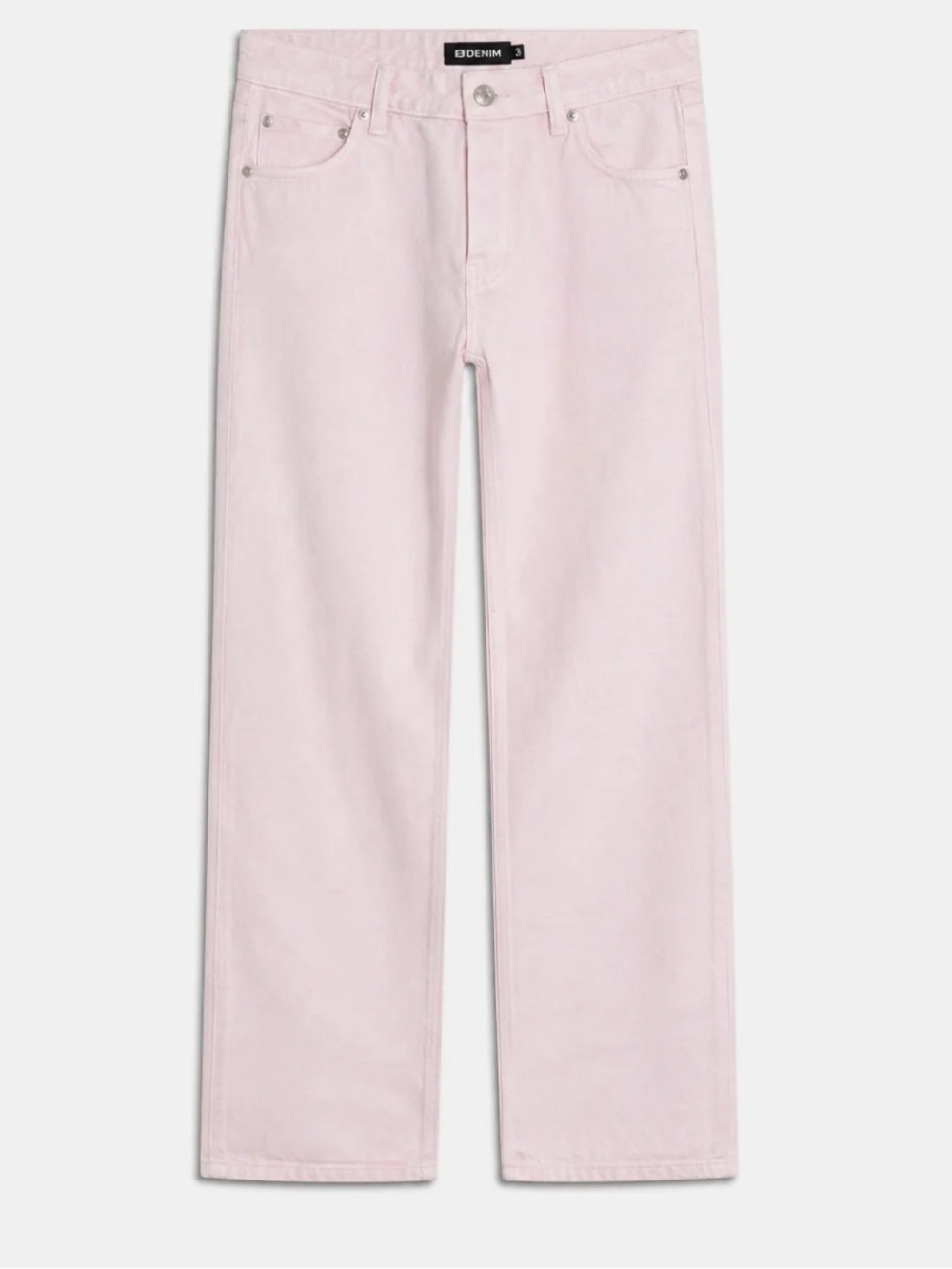 Eb denim low rise baggy soft pink